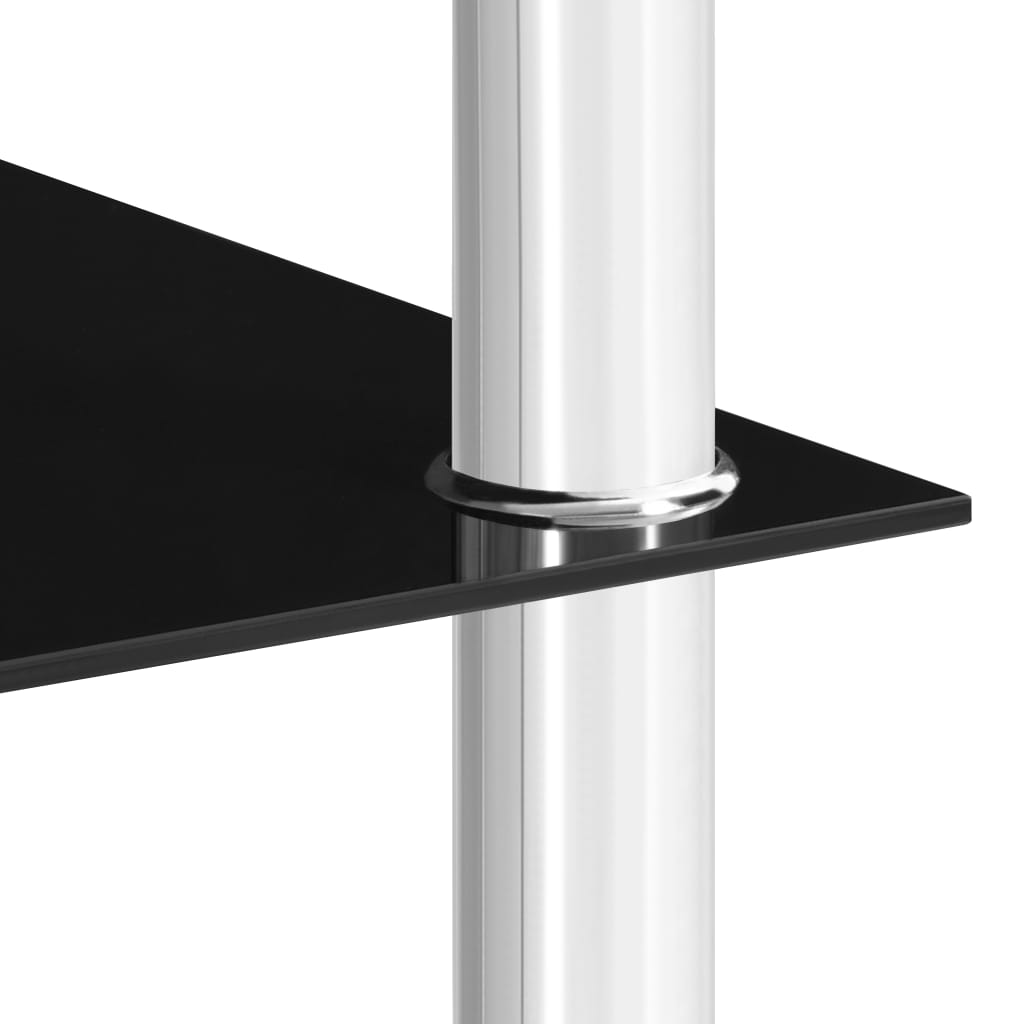 Table d'appoint Noir 45x50x45 cm Verre trempé - XIOS