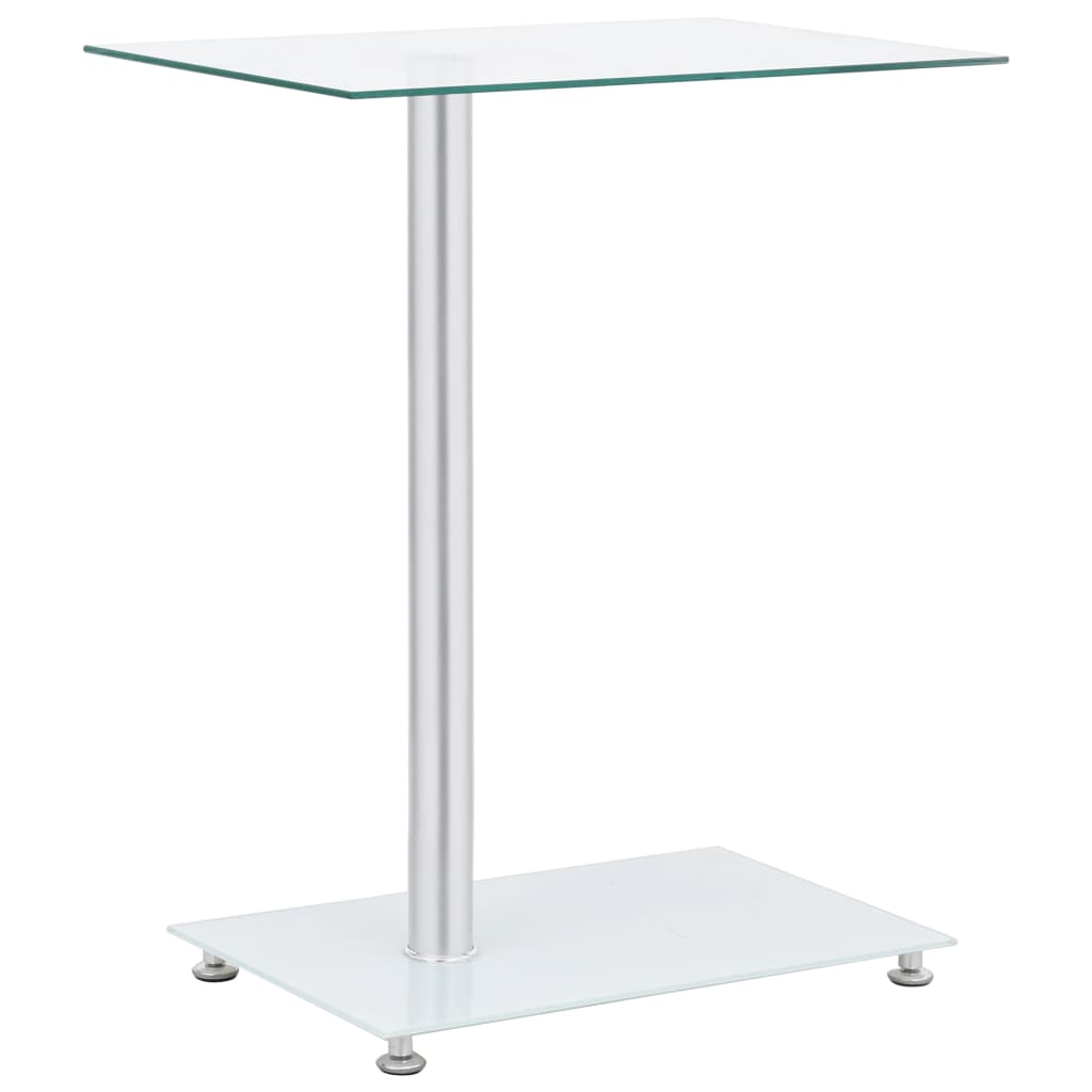 Table d'appoint en forme U Transparent 45x30x58 cm Verre trempé - XIOS