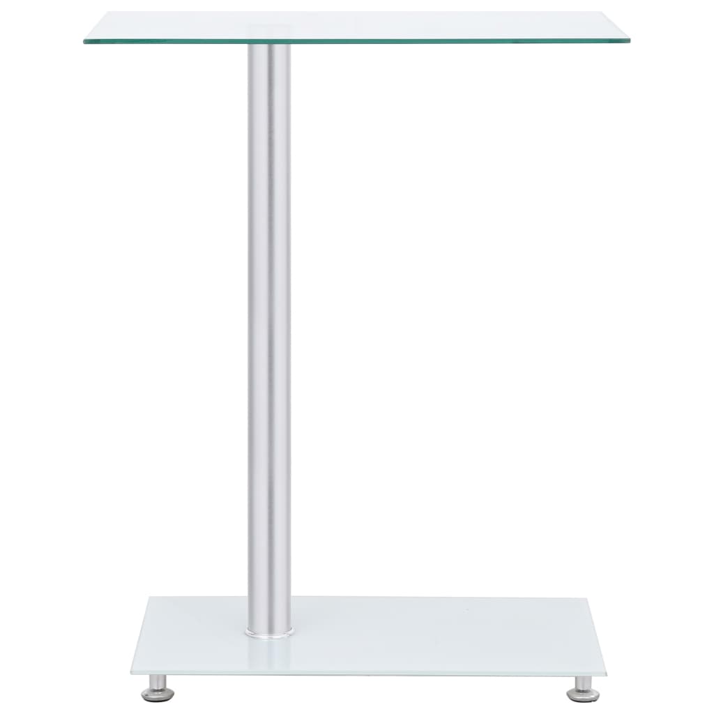 Table d'appoint en forme U Transparent 45x30x58 cm Verre trempé - XIOS