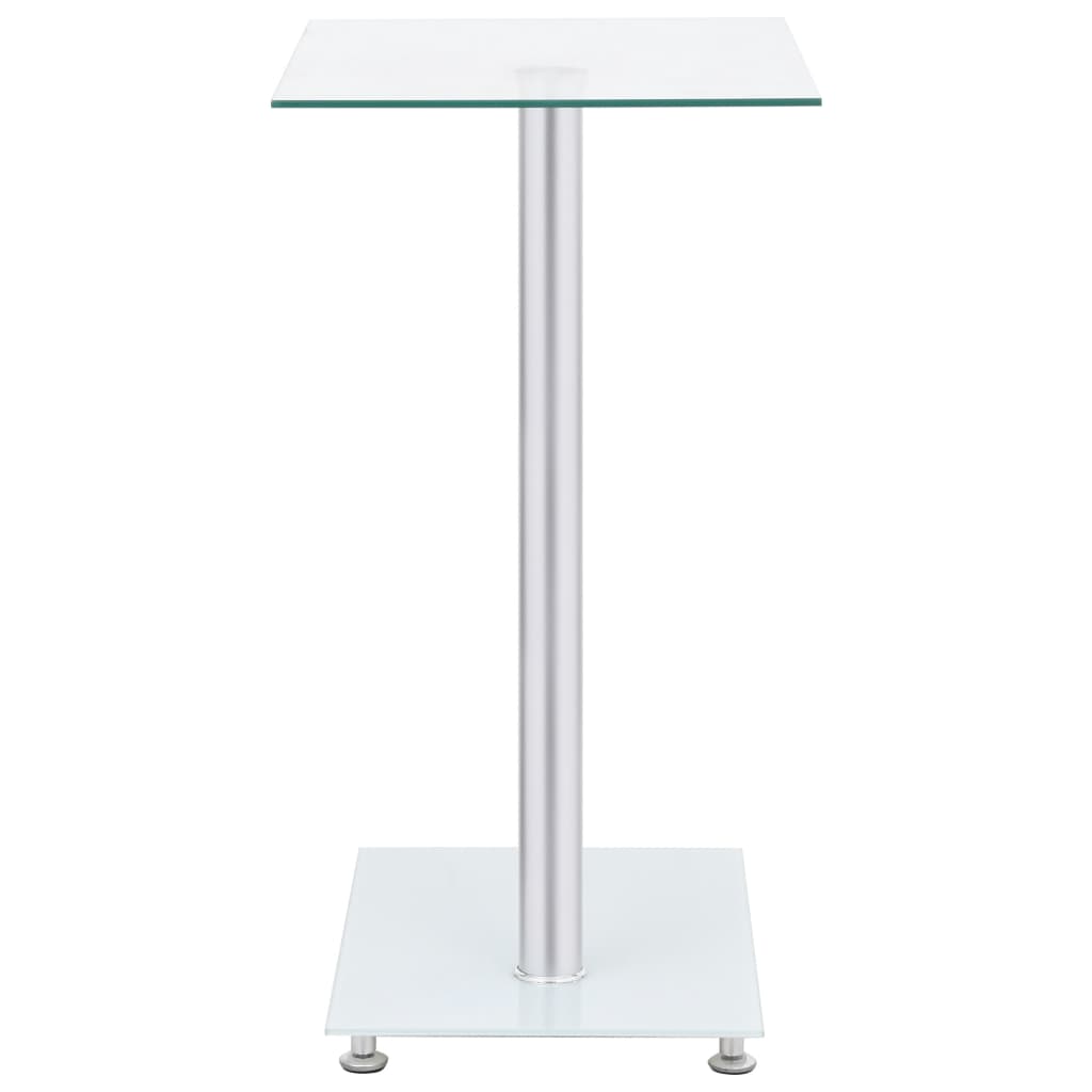 Table d'appoint en forme U Transparent 45x30x58 cm Verre trempé - XIOS