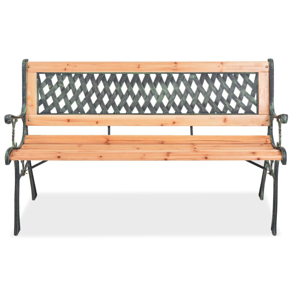 Banc de jardin 122 cm Bois Bancs de jardin vidaXL