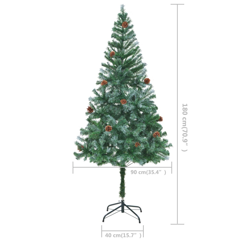 Arbre de Noël artificiel avec pommes de pin 180 cm - XIOS