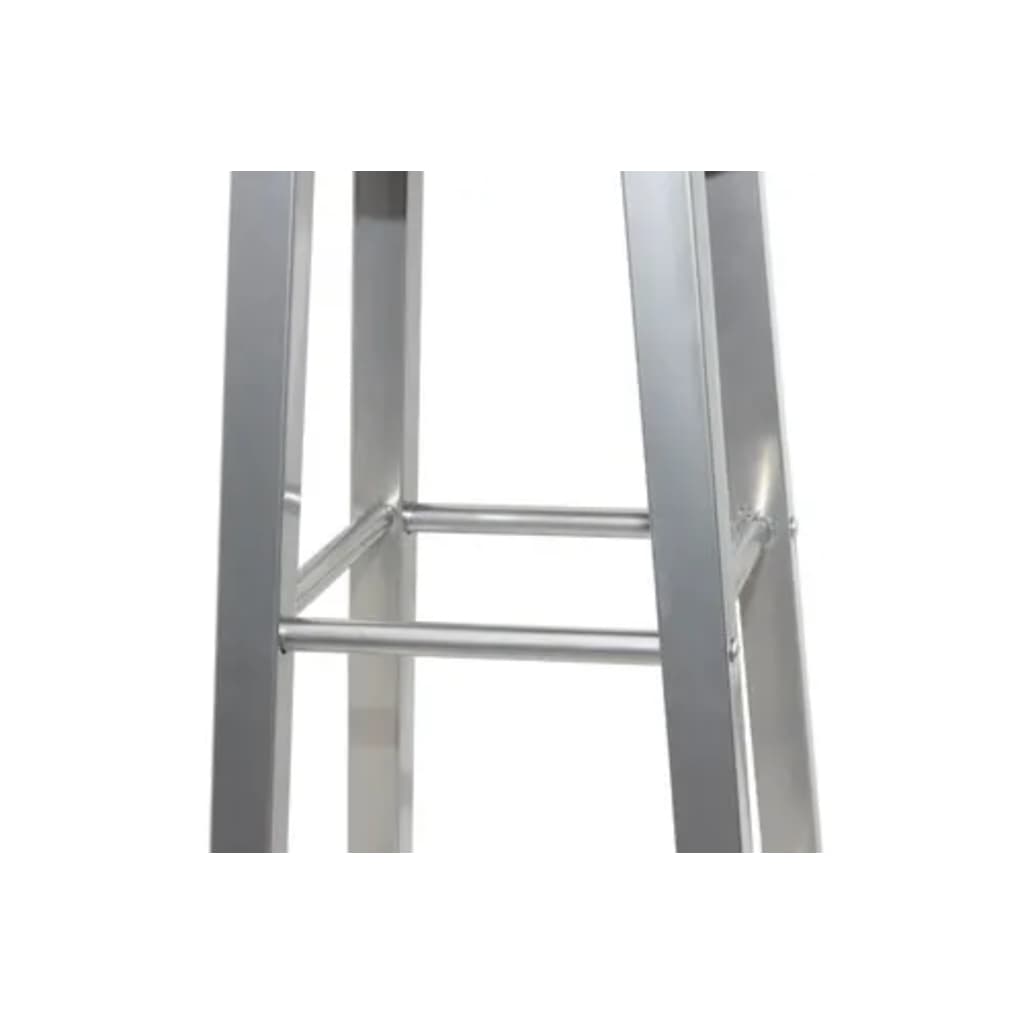 Tabouret de bar lot de 2 métal avec siège en MDF - XIOS