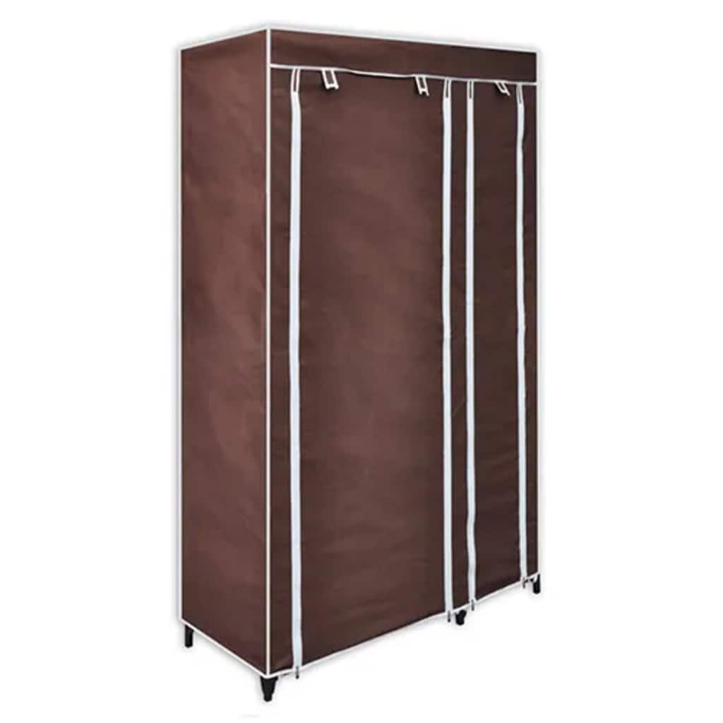 Garde-robe en tissu 2 pcs Marron - XIOS