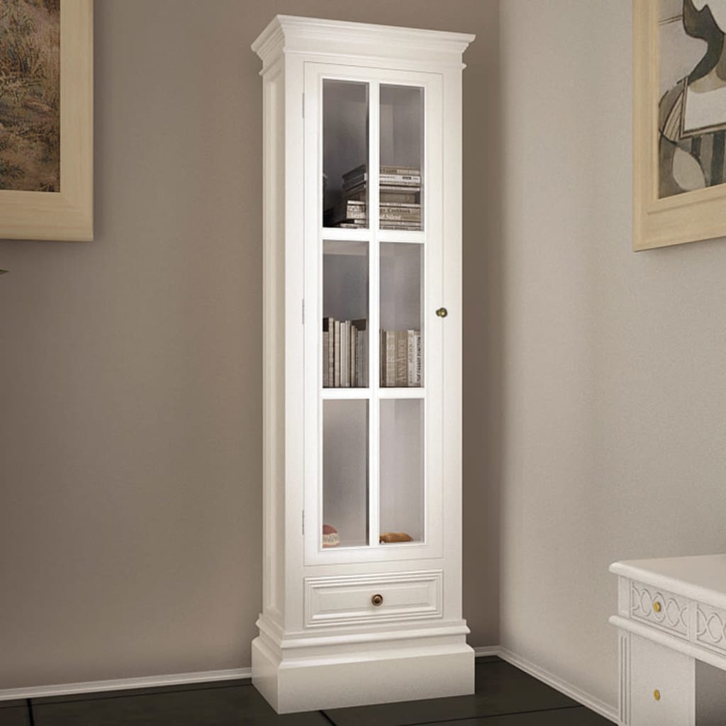 Meuble de bibliothèque avec 3 étagères Blanc Bois - XIOS