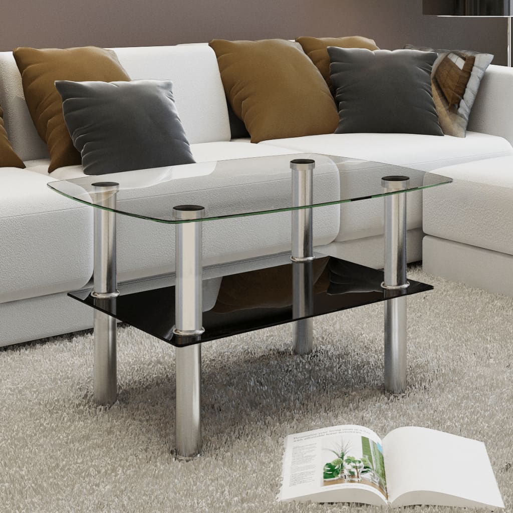 Table basse avec 2 étagères Verre - XIOS