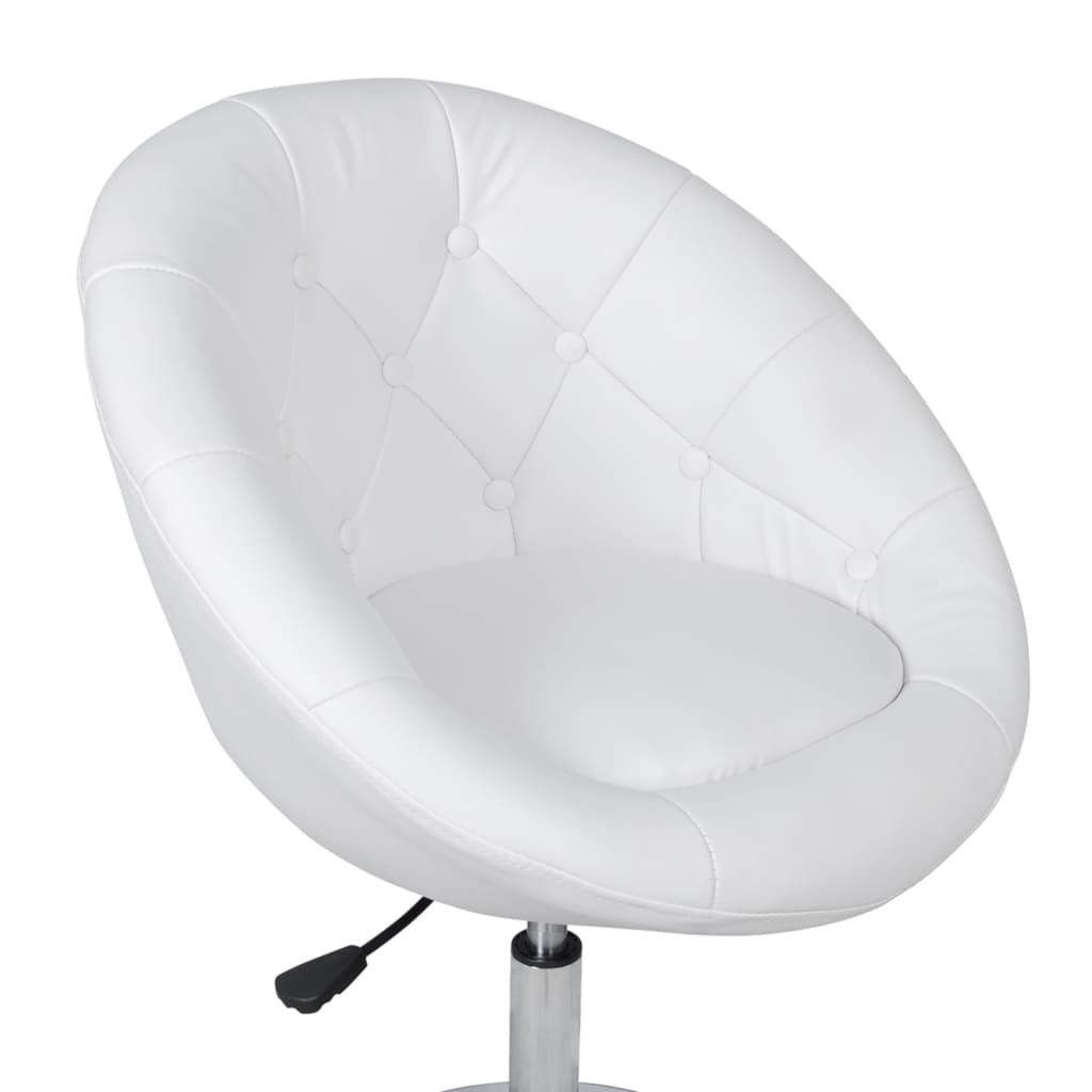 Tabouret de bar Blanc Similicuir - XIOS