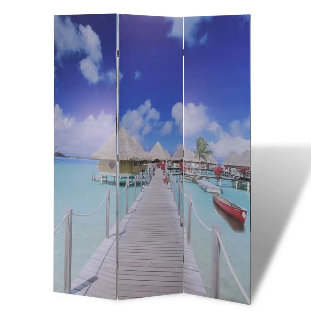Cloison de séparation pliable 120 x 170 cm Plage - XIOS