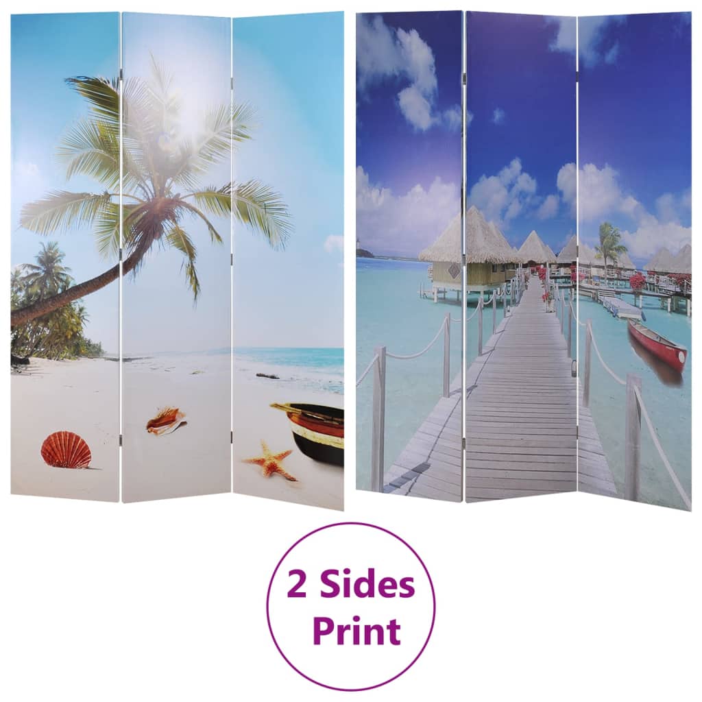 Cloison de séparation pliable 120 x 170 cm Plage - XIOS