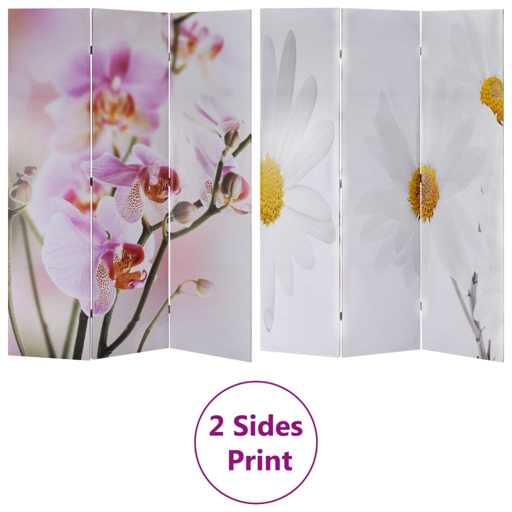Cloison de séparation pliable 120 x 170 cm Fleur - XIOS