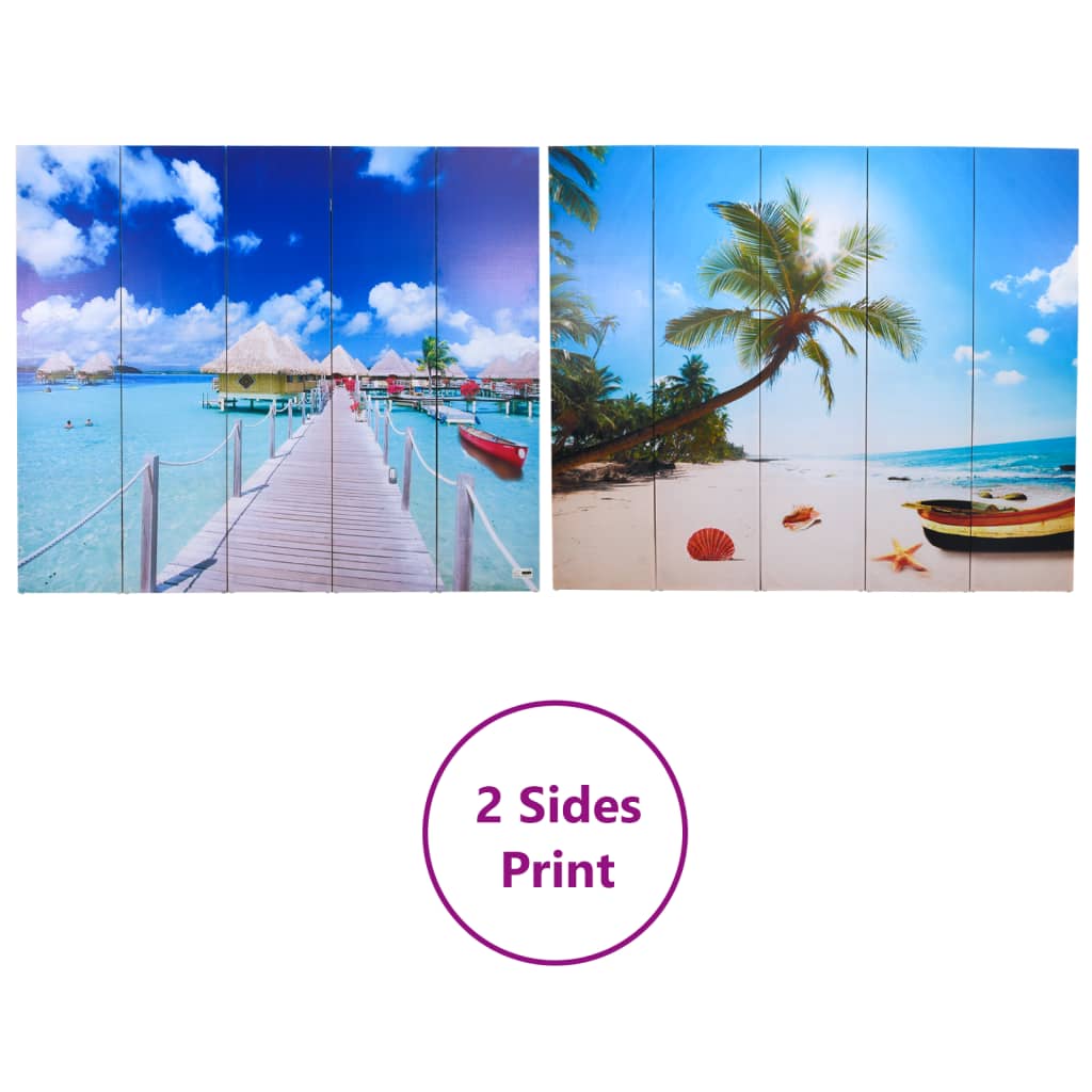 Cloison de séparation pliable 200 x 170 cm Plage - XIOS