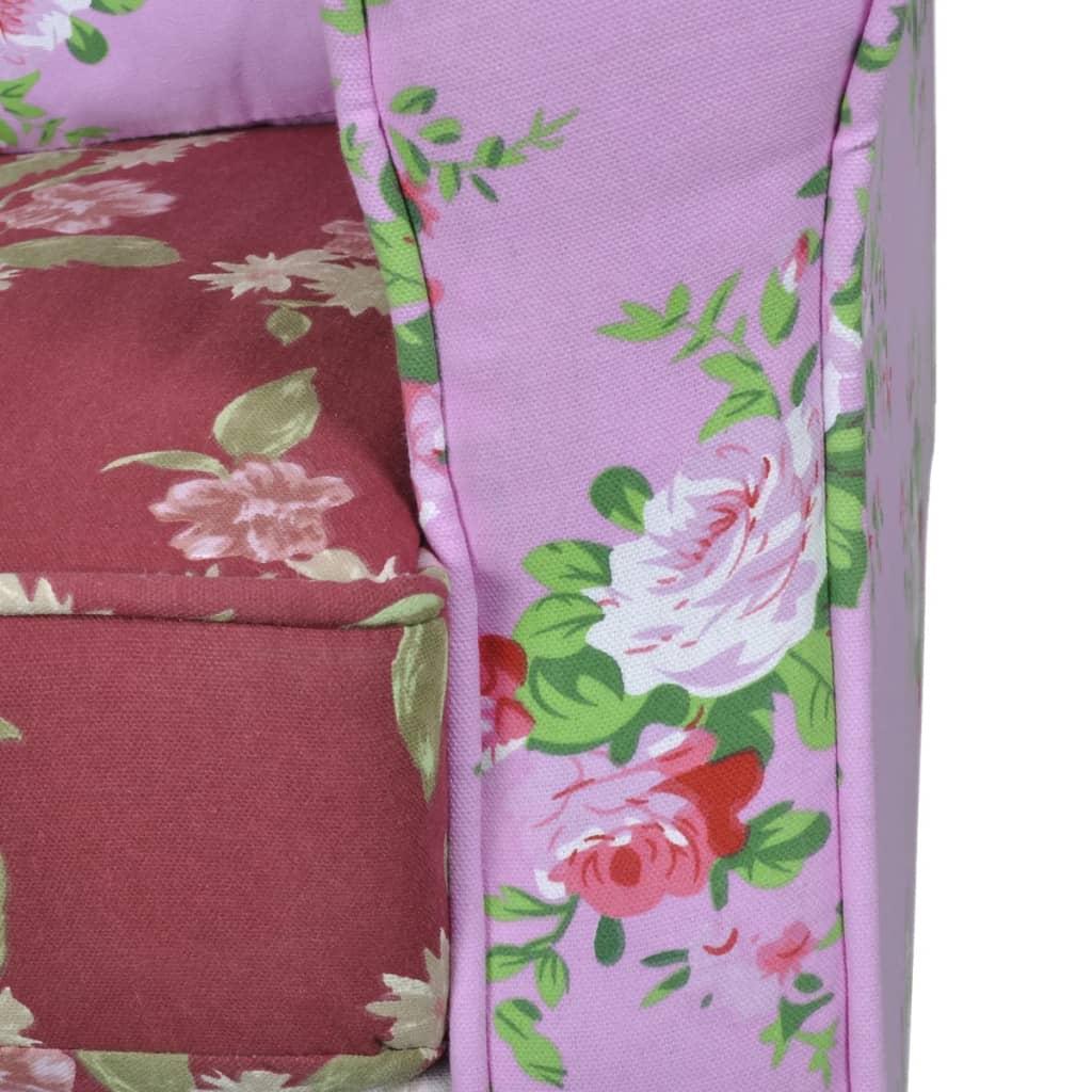 Fauteuil avec design de patchwork Tissu - XIOS