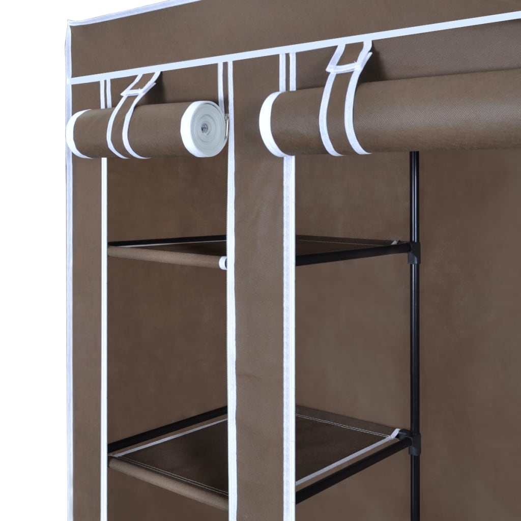 Armoire avec compartiments et tiges 45 x 150 x 176 cm Marron - XIOS