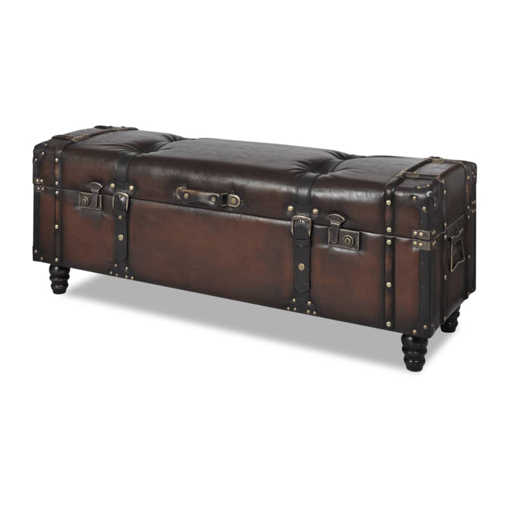 Ensemble de bancs de rangement 3 pcs Marron - XIOS