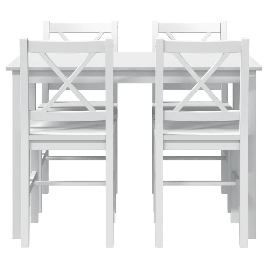 Ensemble de salle à manger 5 pcs Blanc - XIOS