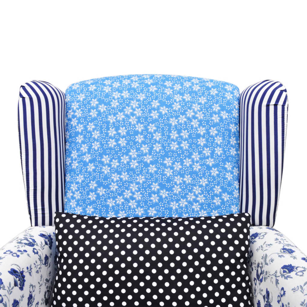 Fauteuil avec design de patchwork Tissu - XIOS