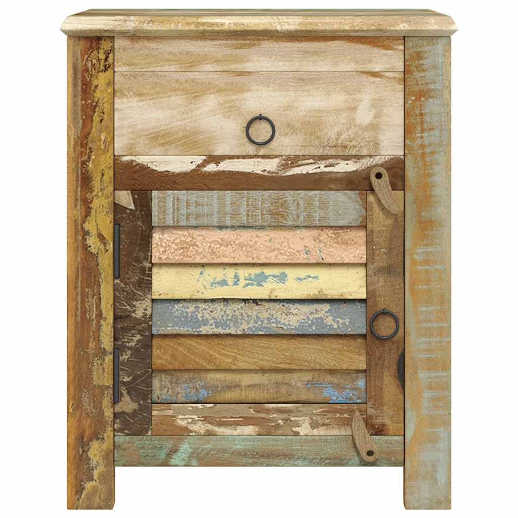 Table de coin avec 1 tiroir et 1 porte Bois de récupération - XIOS