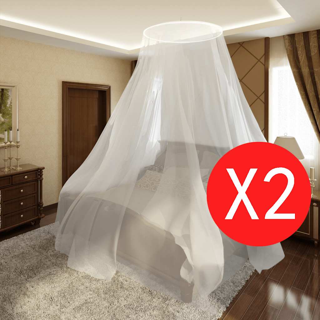 Moustiquaire 2 pcs Rond 56x325x230 cm Moustiquaires vidaXL