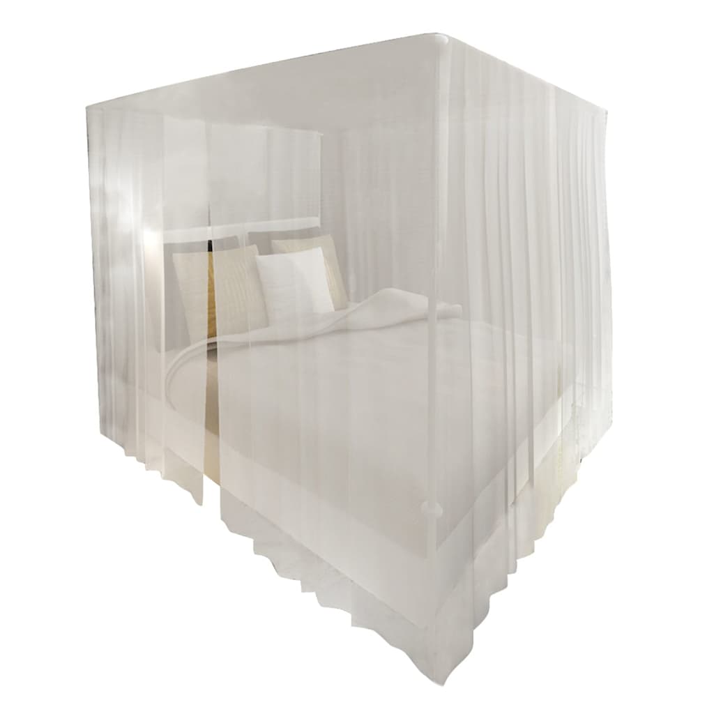Moustiquaire de lit carré 3 ouvertures 2 pcs Moustiquaires vidaXL