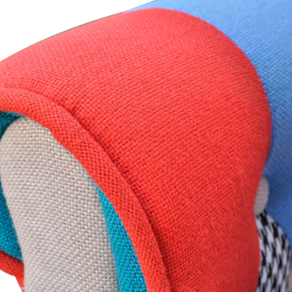 Fauteuil avec design de patchwork Tissu - XIOS