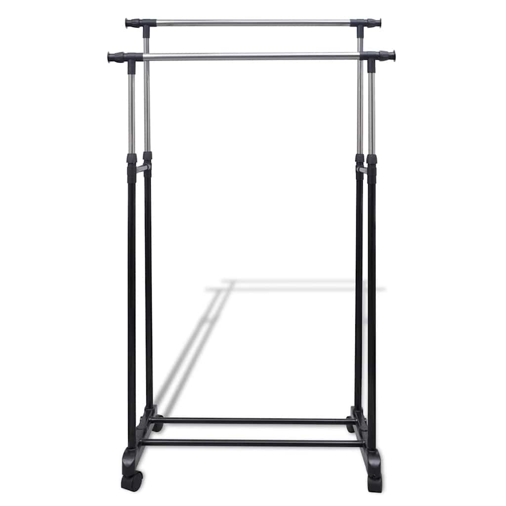 Porte-manteaux réglables 2 pcs 2 rails d'accrochage