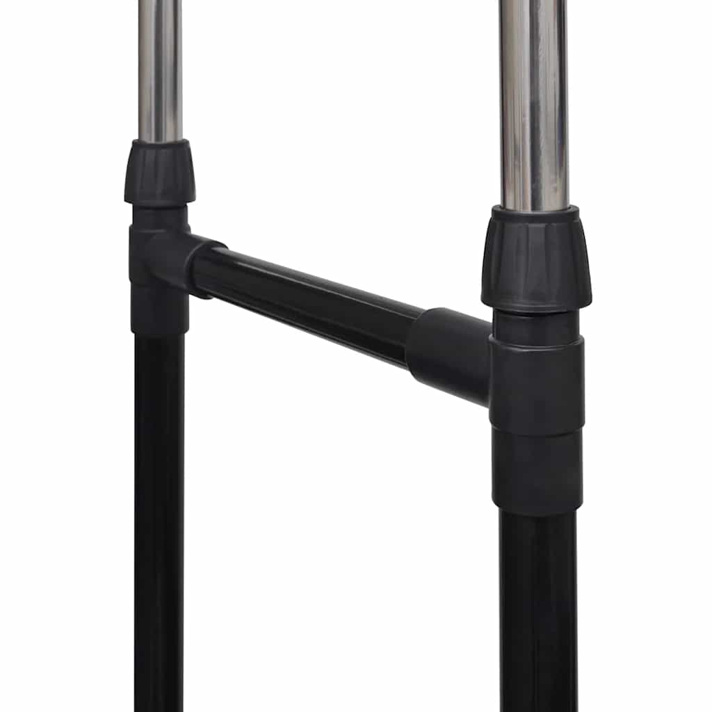 Porte-manteaux réglables 2 pcs 2 rails d'accrochage