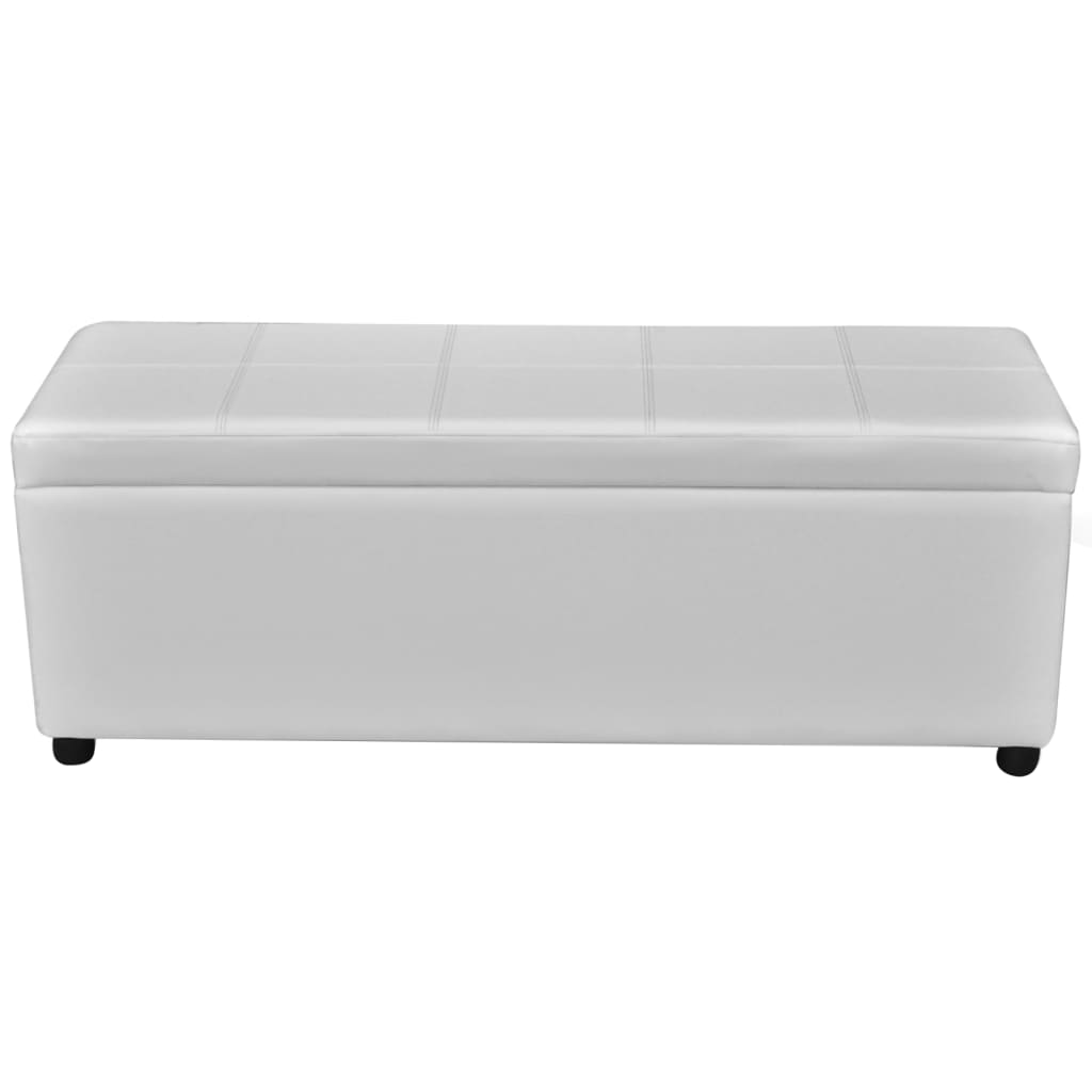 Banc long de rangement Bois Blanc - XIOS