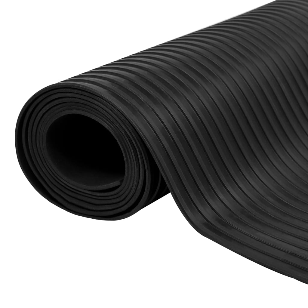 Tapis en caoutchouc antidérapant 5 x 1 m modèle à nervure Tapis & revêtements de sol vidaXL