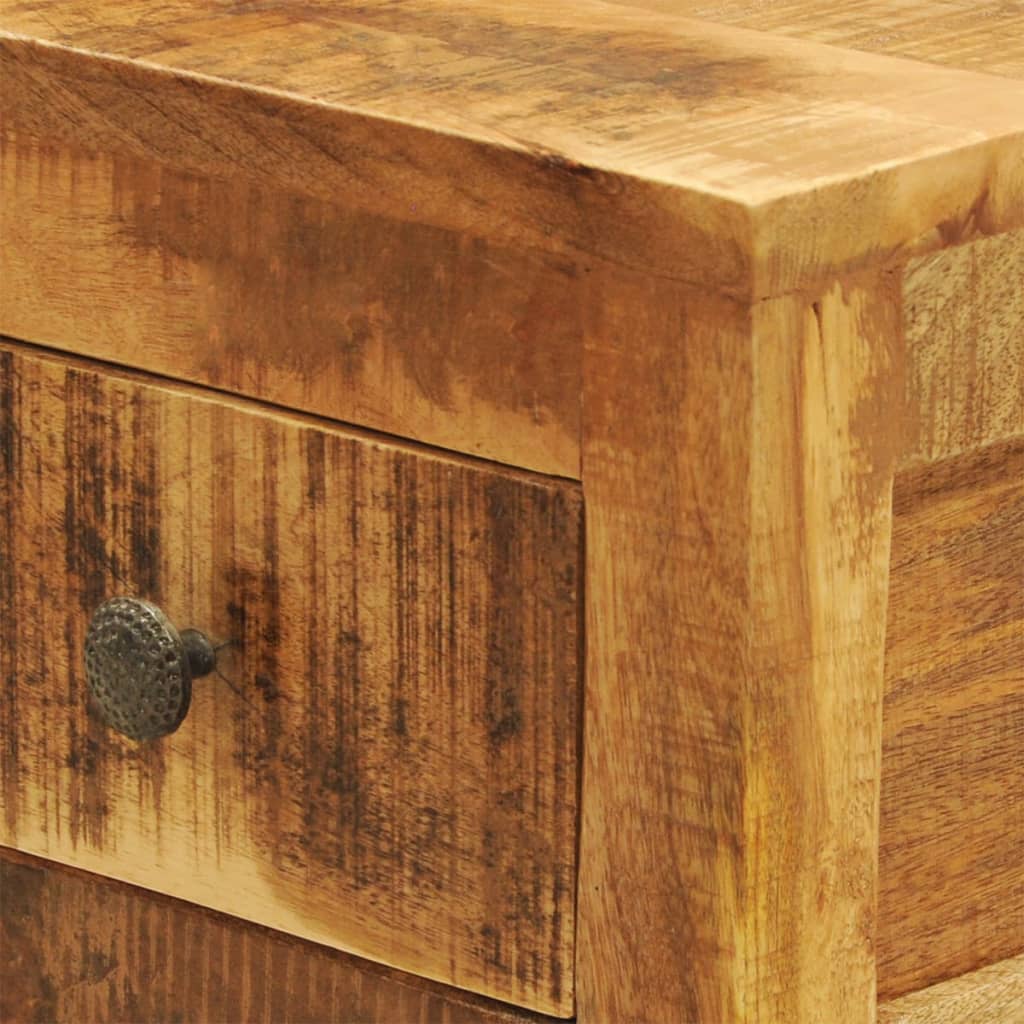 Table de chevet avec 1 tiroir Bois massif de manguier - XIOS