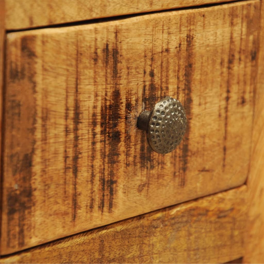 Table de chevet avec 1 tiroir Bois massif de manguier - XIOS