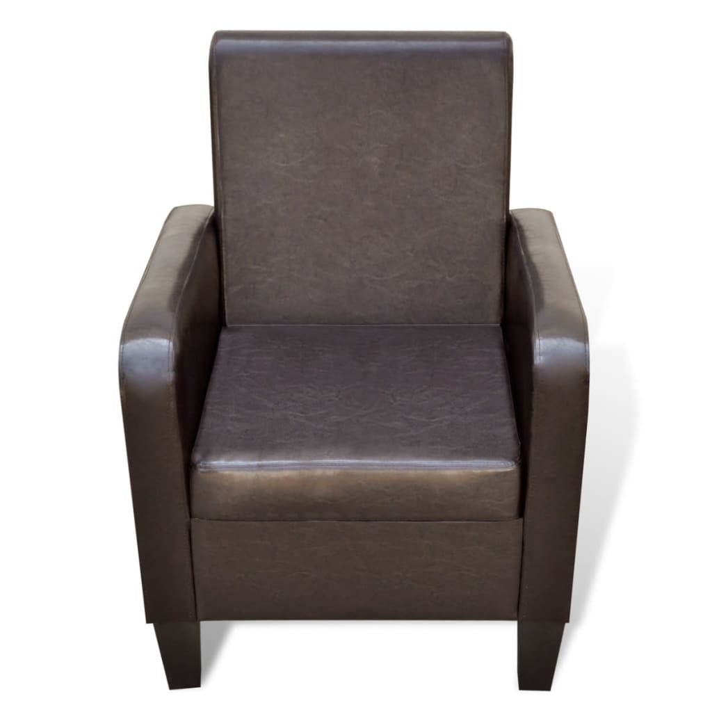 Fauteuil Marron Similicuir - XIOS
