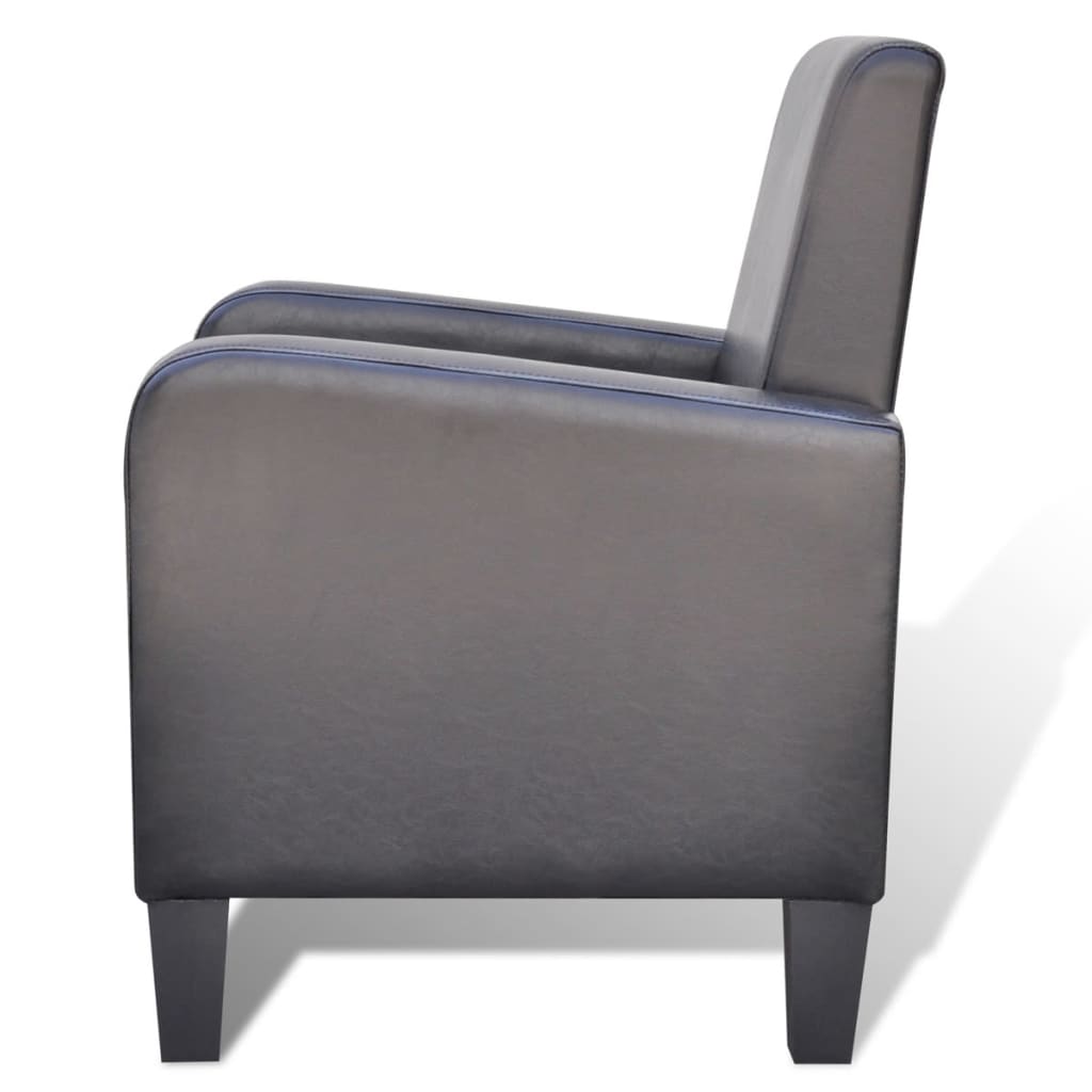 Fauteuil Noir Similicuir - XIOS