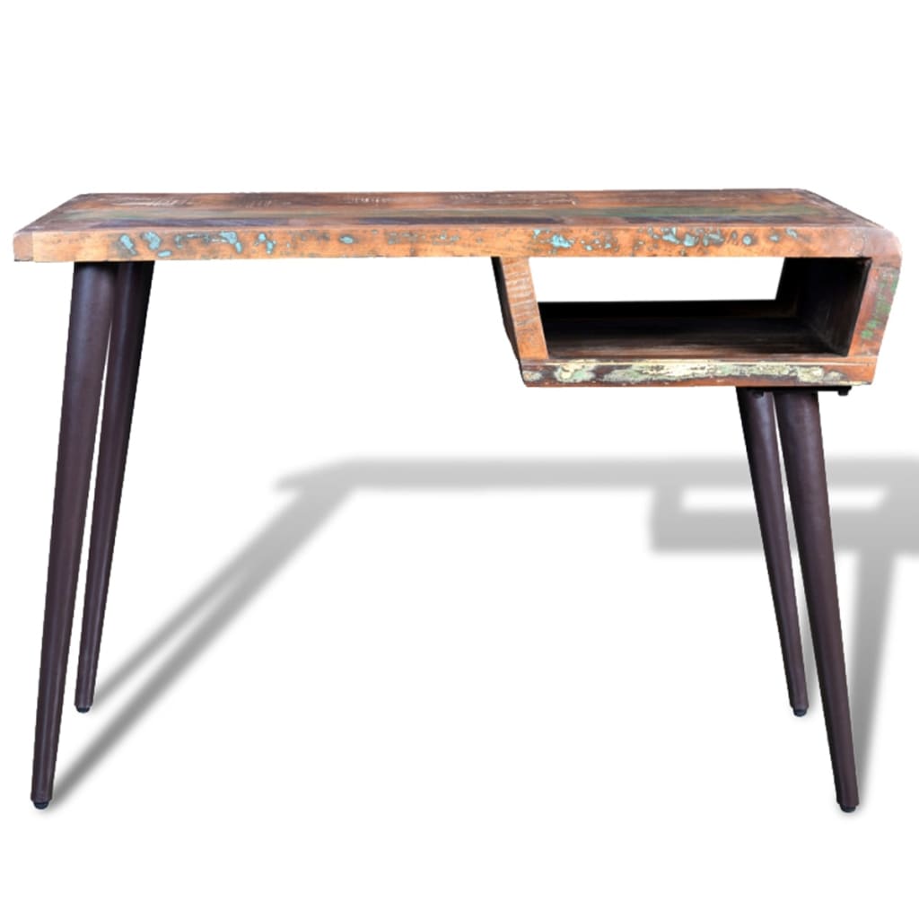 Bureau avec pieds en fer Bois de récupération - XIOS
