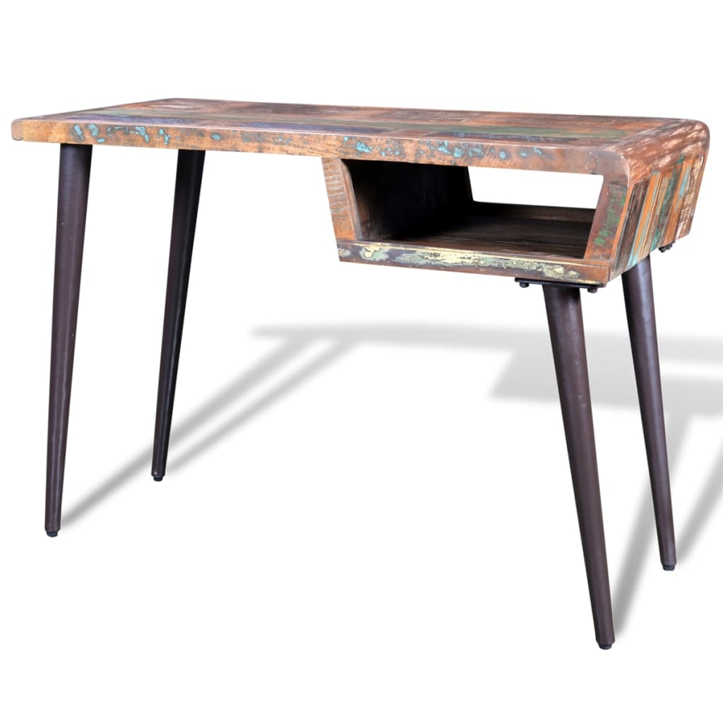 Bureau avec pieds en fer Bois de récupération - XIOS