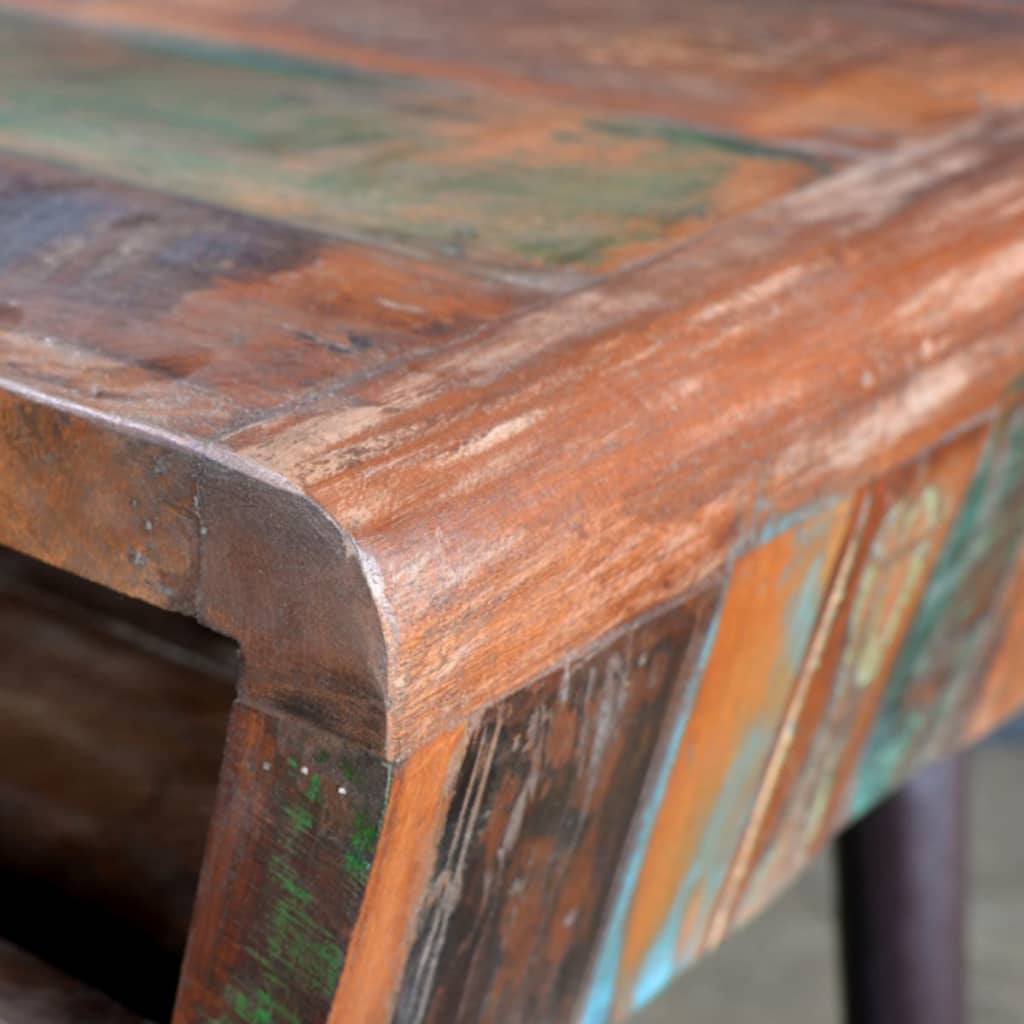 Bureau avec pieds en fer Bois de récupération - XIOS