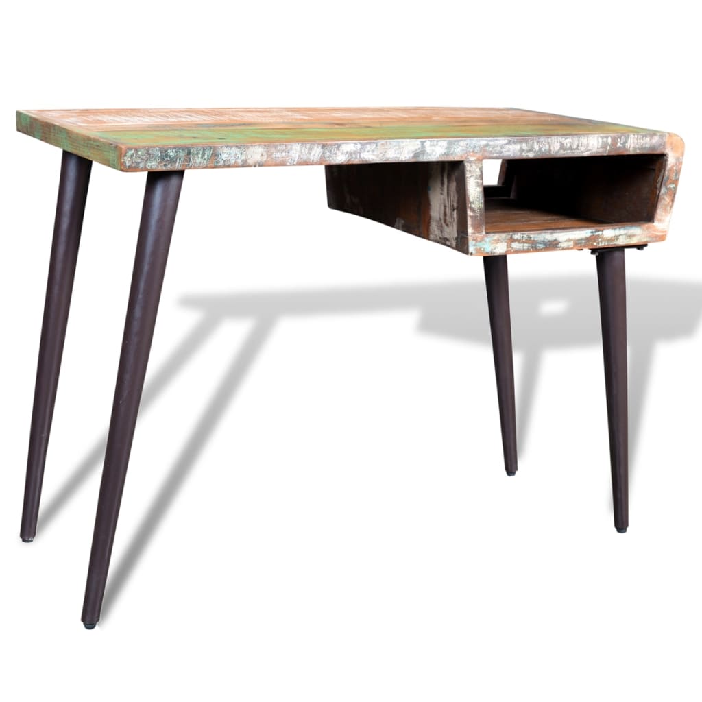 Bureau avec pieds en fer Bois de récupération - XIOS