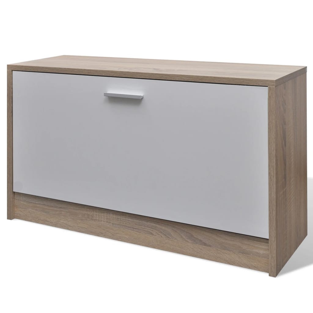 Armoire à chaussures 3-en-1 Bois Chêne et blanc - XIOS