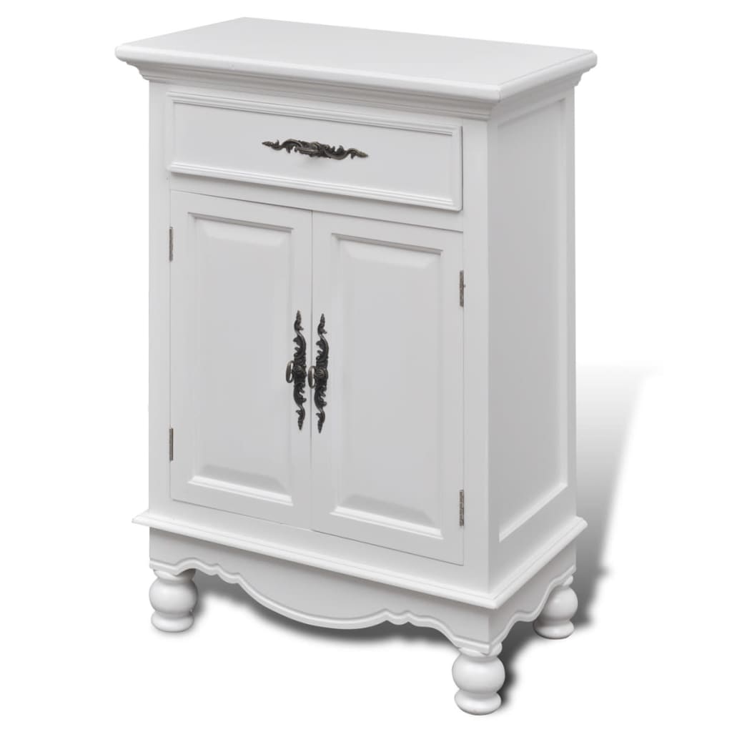 Armoire avec 2 portes et 1 tiroir Bois Blanc - XIOS