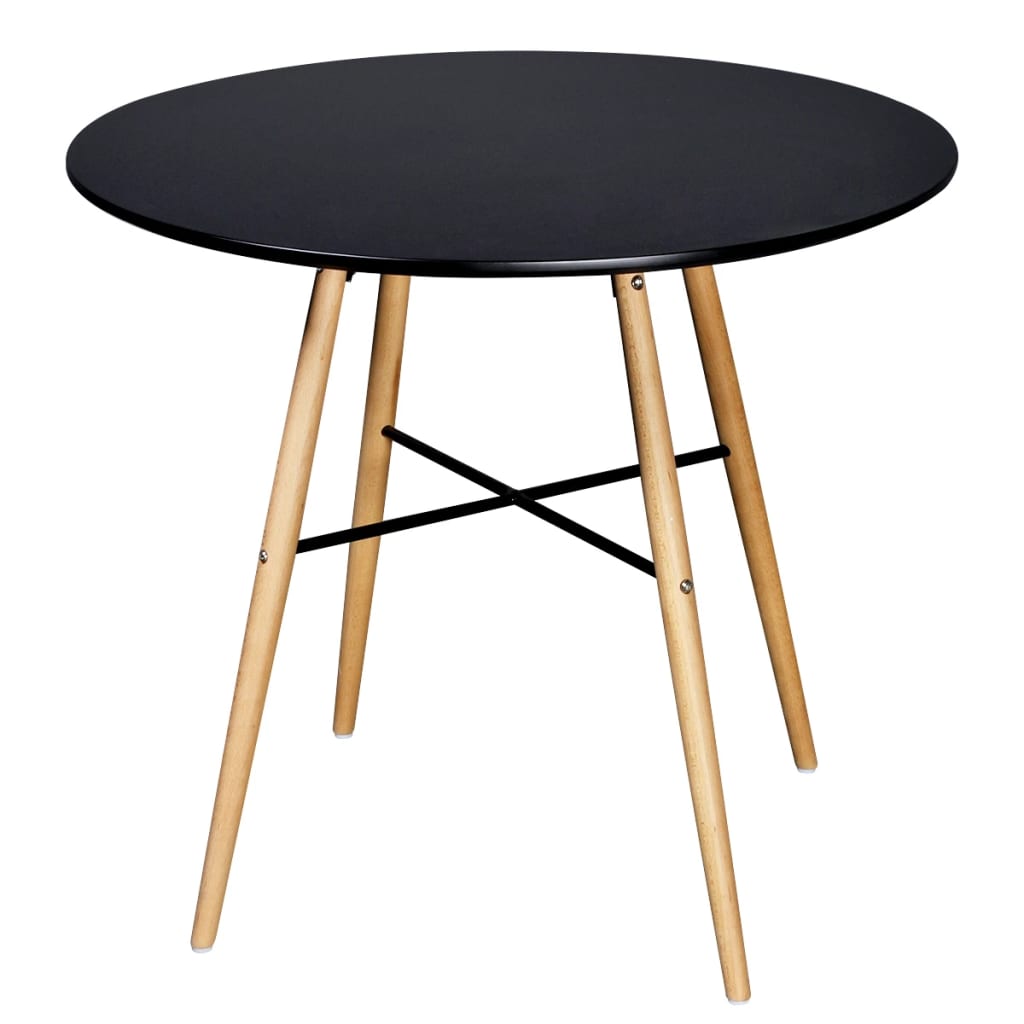 Table de salle à manger ronde MDF Noir - XIOS