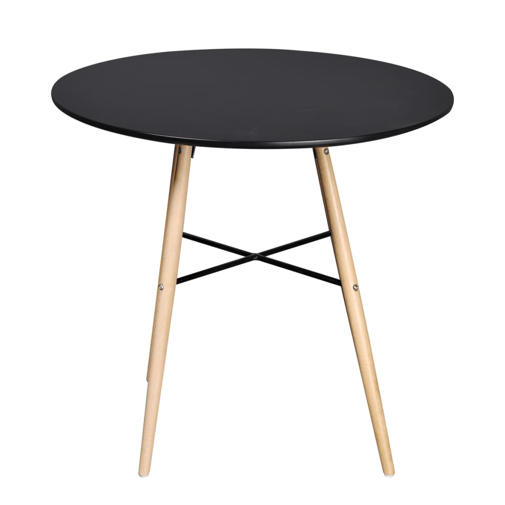 Table de salle à manger ronde MDF Noir - XIOS