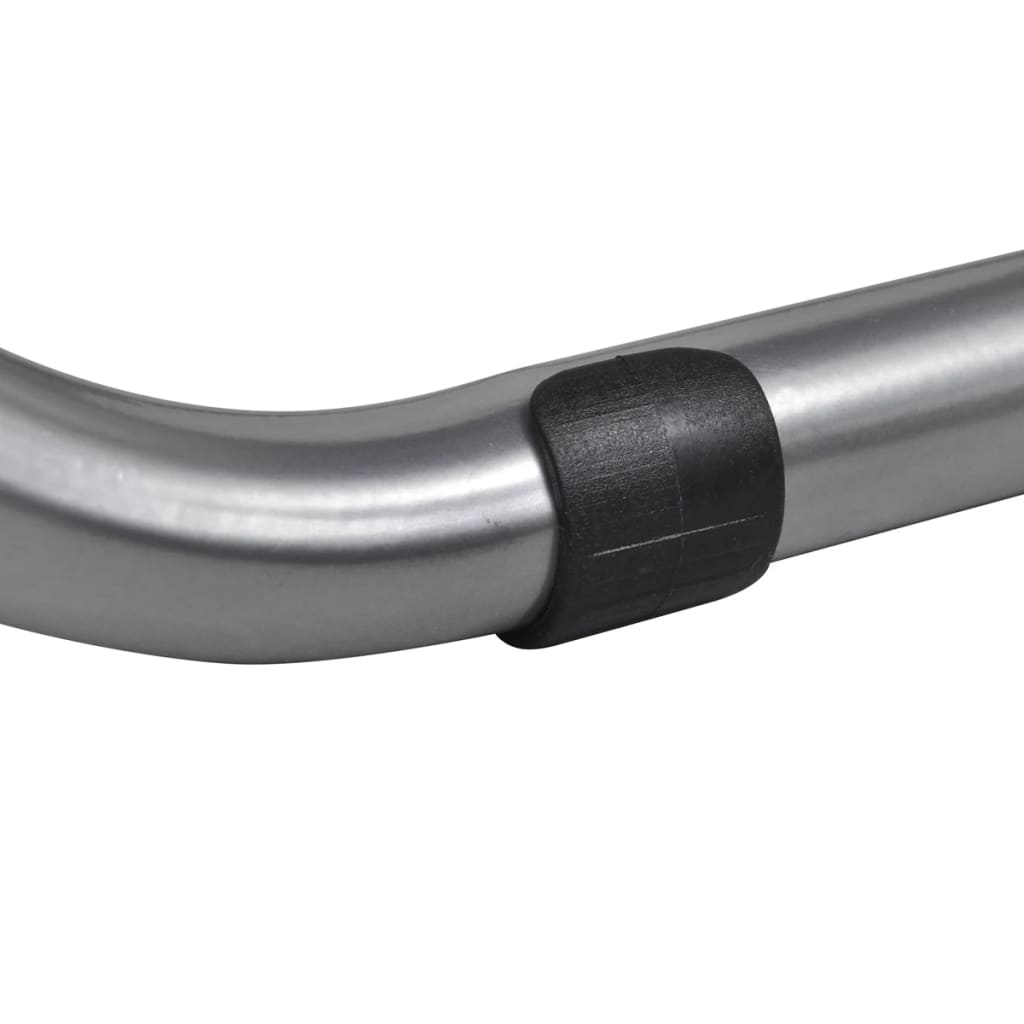 Chaises à manger pliables lot de 6 noir similicuir et acier - XIOS