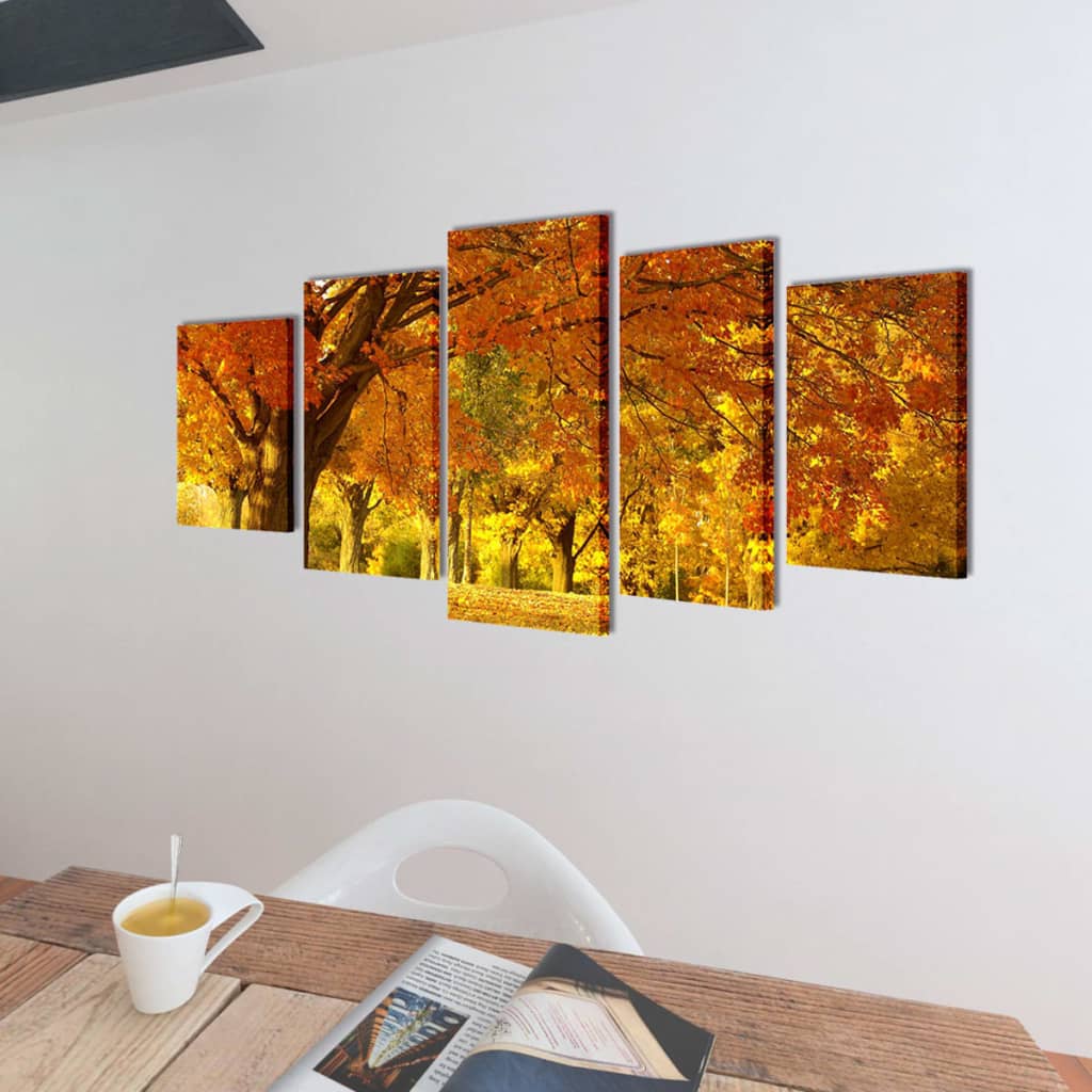 Set de toiles murales imprimées Érable 200 x 100 cm - XIOS