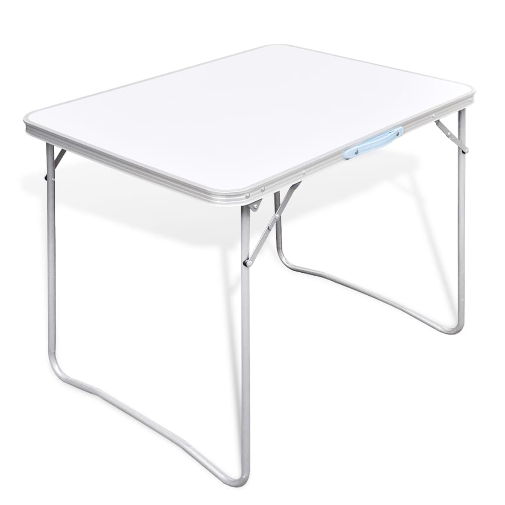 Table pliable de camping avec cadre métallique 80x60 cm Meubles de camping vidaXL