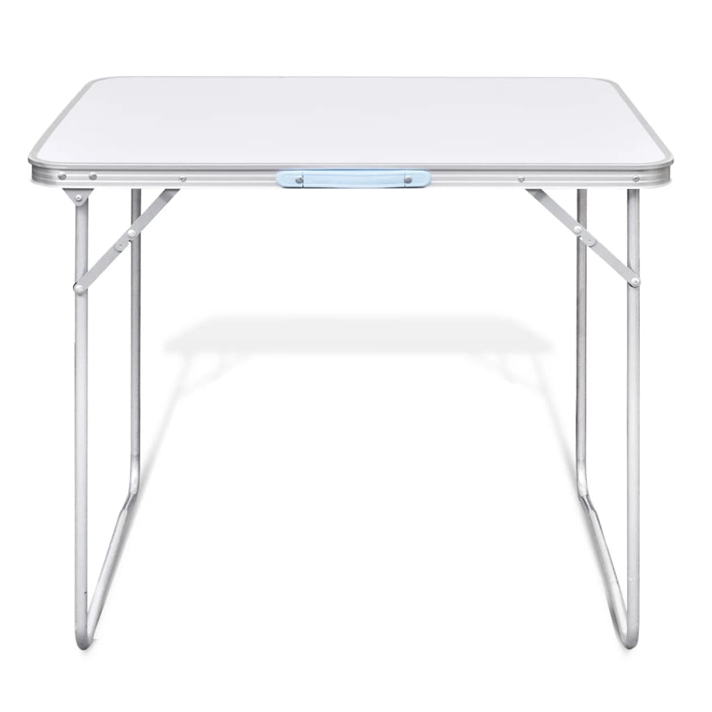 Table pliable de camping avec cadre métallique 80x60 cm Meubles de camping vidaXL