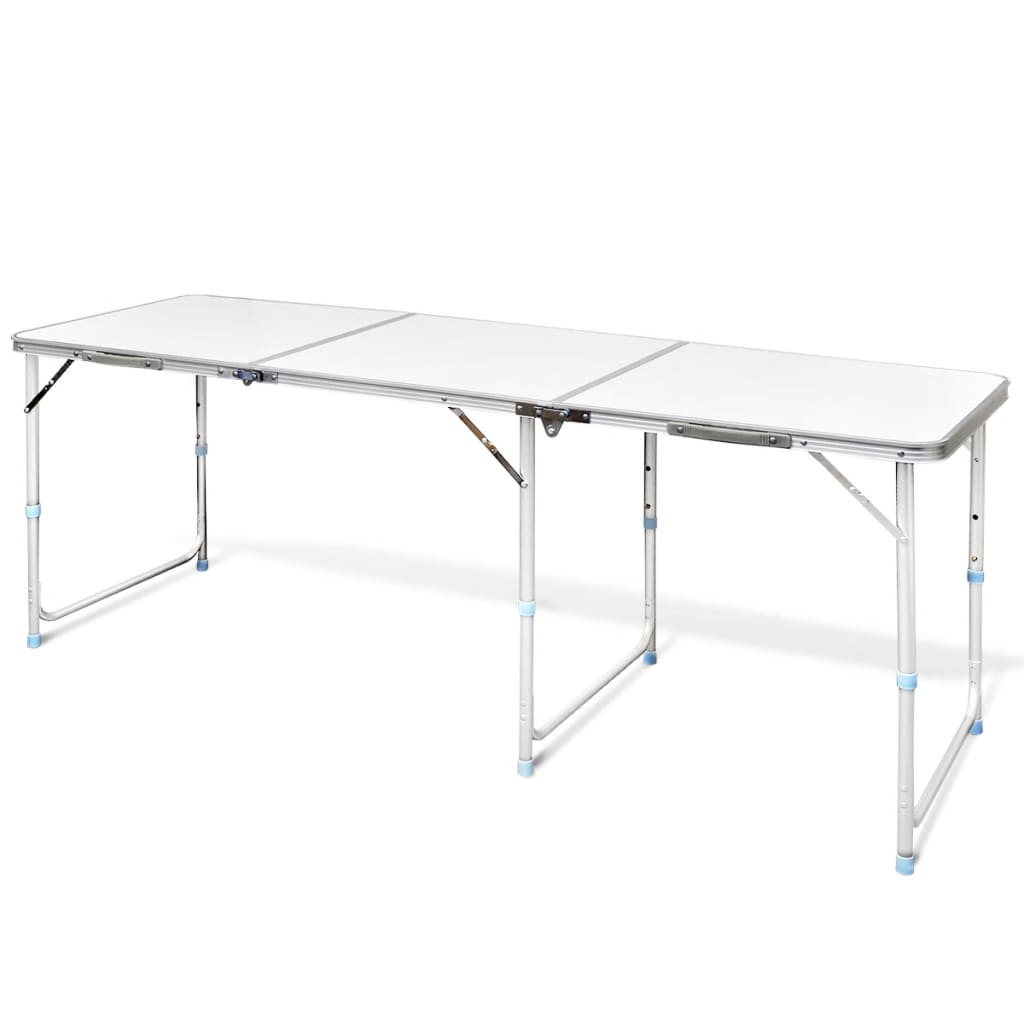 Table pliante de camping en aluminium avec hauteur ajustable Meubles de camping vidaXL