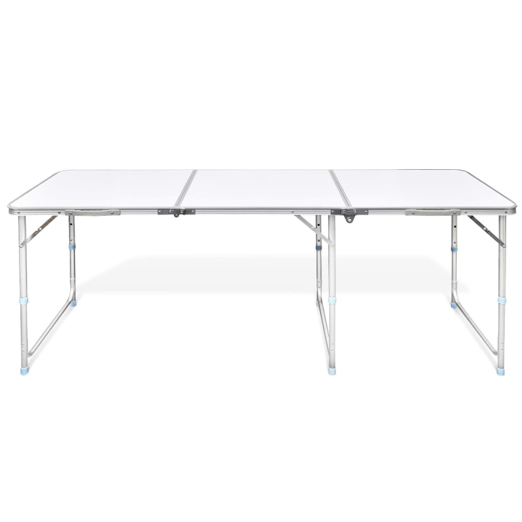 Table pliante de camping en aluminium avec hauteur ajustable Meubles de camping vidaXL
