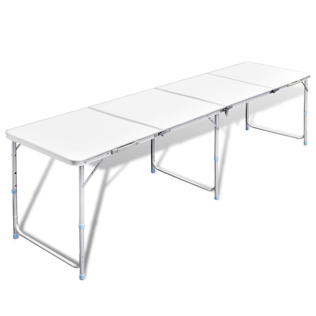 Table pliante de camping en aluminium avec hauteur ajustable Meubles de camping vidaXL