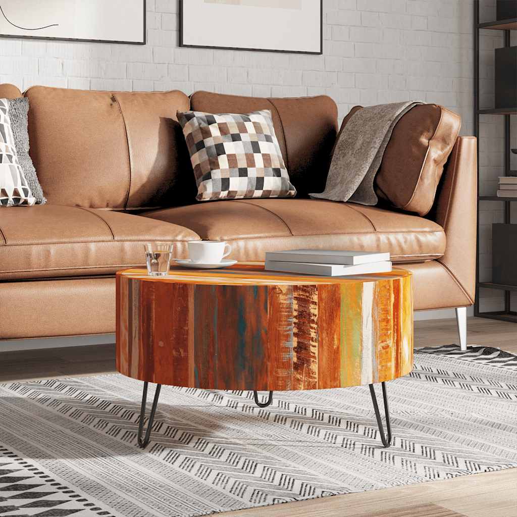 Table basse ronde Bois massif de récupération - XIOS