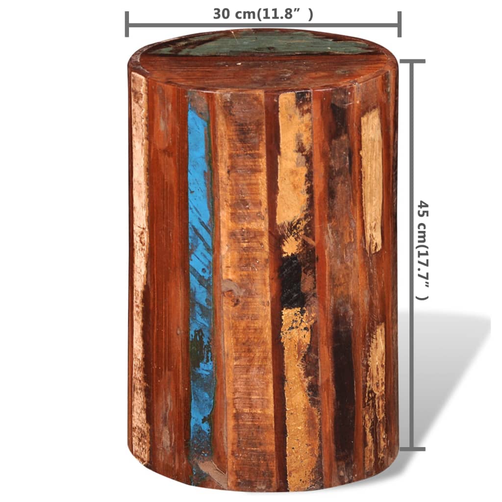 Tabouret Bois de récupération massif - XIOS