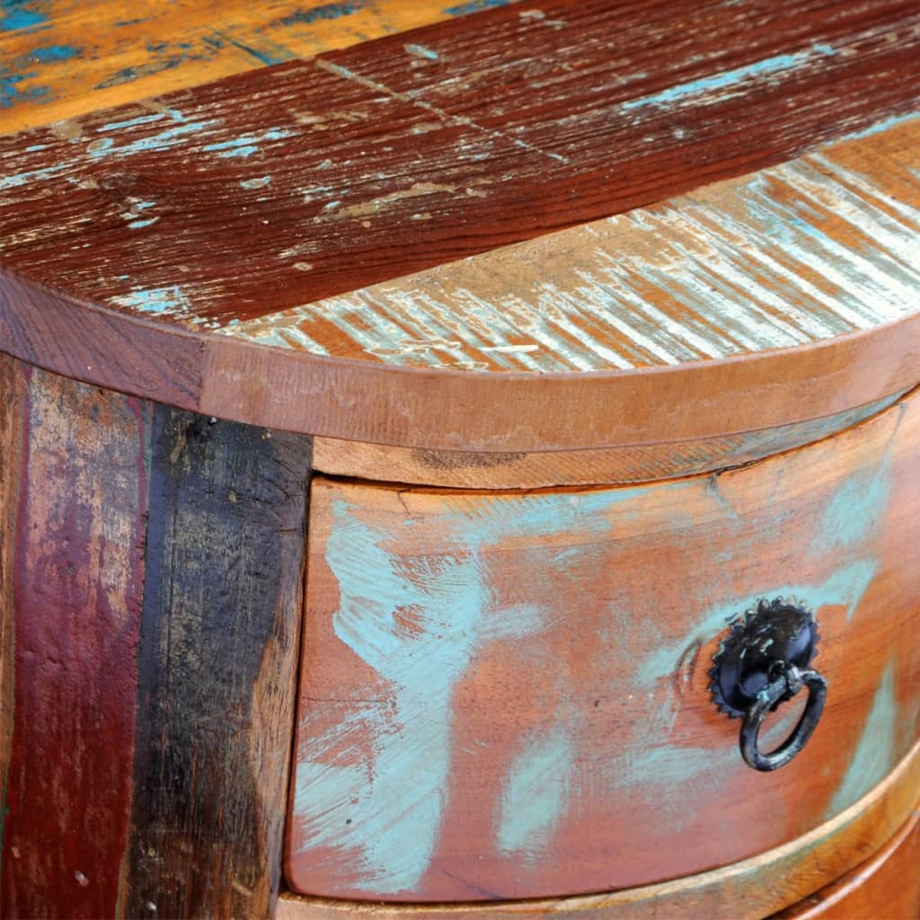 Armoire avec 3 tiroirs Bois de récupération massif - XIOS